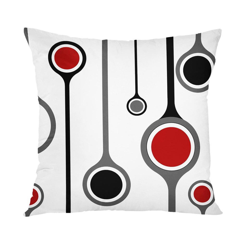 Red Series Geometric Pillow Cover Abstraction Cushion Sofa Sleeve Home Decoration Covers Wedding Pillow Covers Linen Cushion
