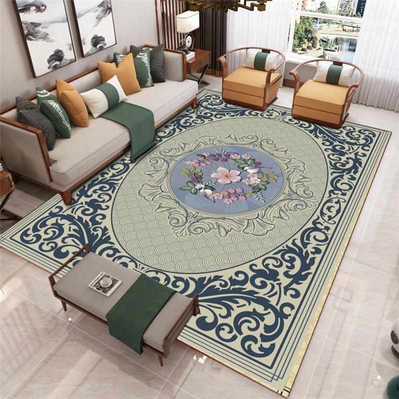 Customized Nordic Light Luxury Carpet for Living Room, Bedroom, or Cloakroom
