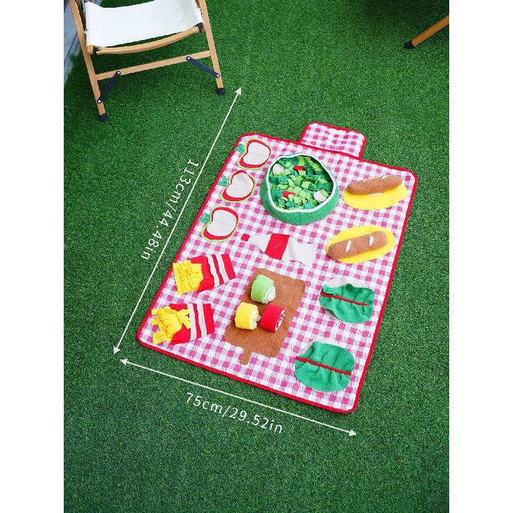 Dog Sniffing Mat Interactive Toys Pet Slow Food Mat Helps Relieve Stress and Training Stimulates Pet's Foraging Skills