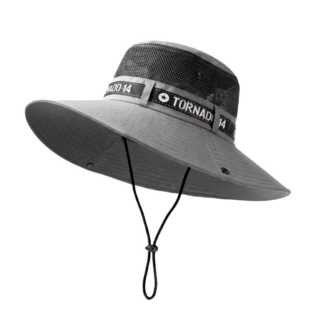 Summer Large Sun Hat Men Women Breathable Fishing Caps Sun UV Protection Mesh Fisherman Hat Hiking Outdoor Beach Cap