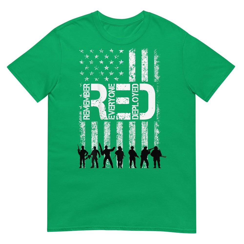 On Fridays We Wear Red Military Veteran Day Us Flag Back TShirt