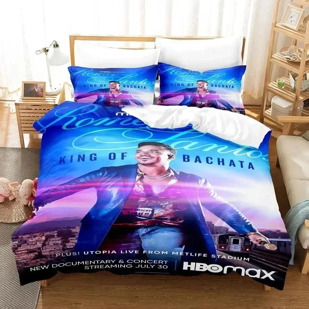 Singer Romeo Santos Bedding Set For Bedroom Soft Modern Bedspreads Comefortable Kids Duvet Cover Quilt Cover And Pillowcase