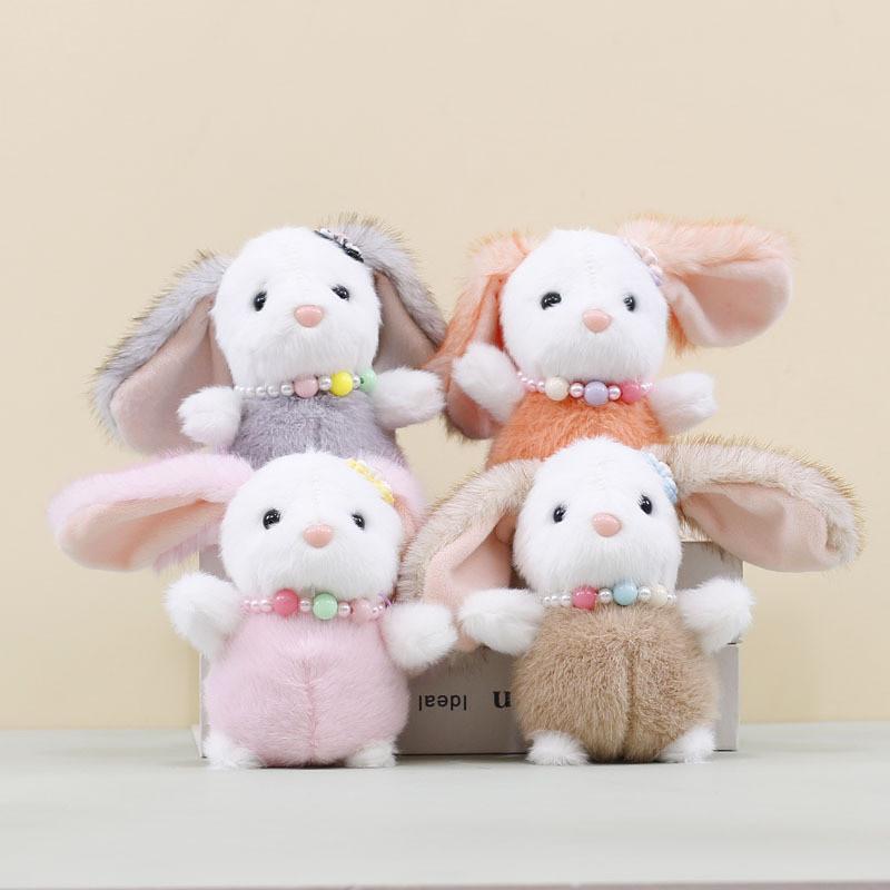 Rabbit Stuffed Pink Animal Soft Plush Toy For Kids And Adults Keychain Doll Doll
