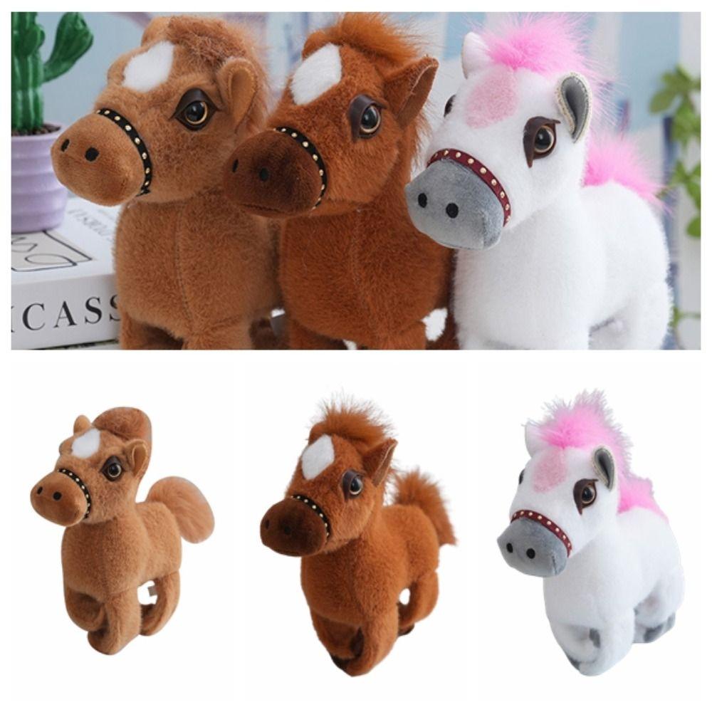 Soft Plush Doll Slap Bracelet Cute Doll Simulated Horse Doll Slap Bracelet Series  Christmas Toy