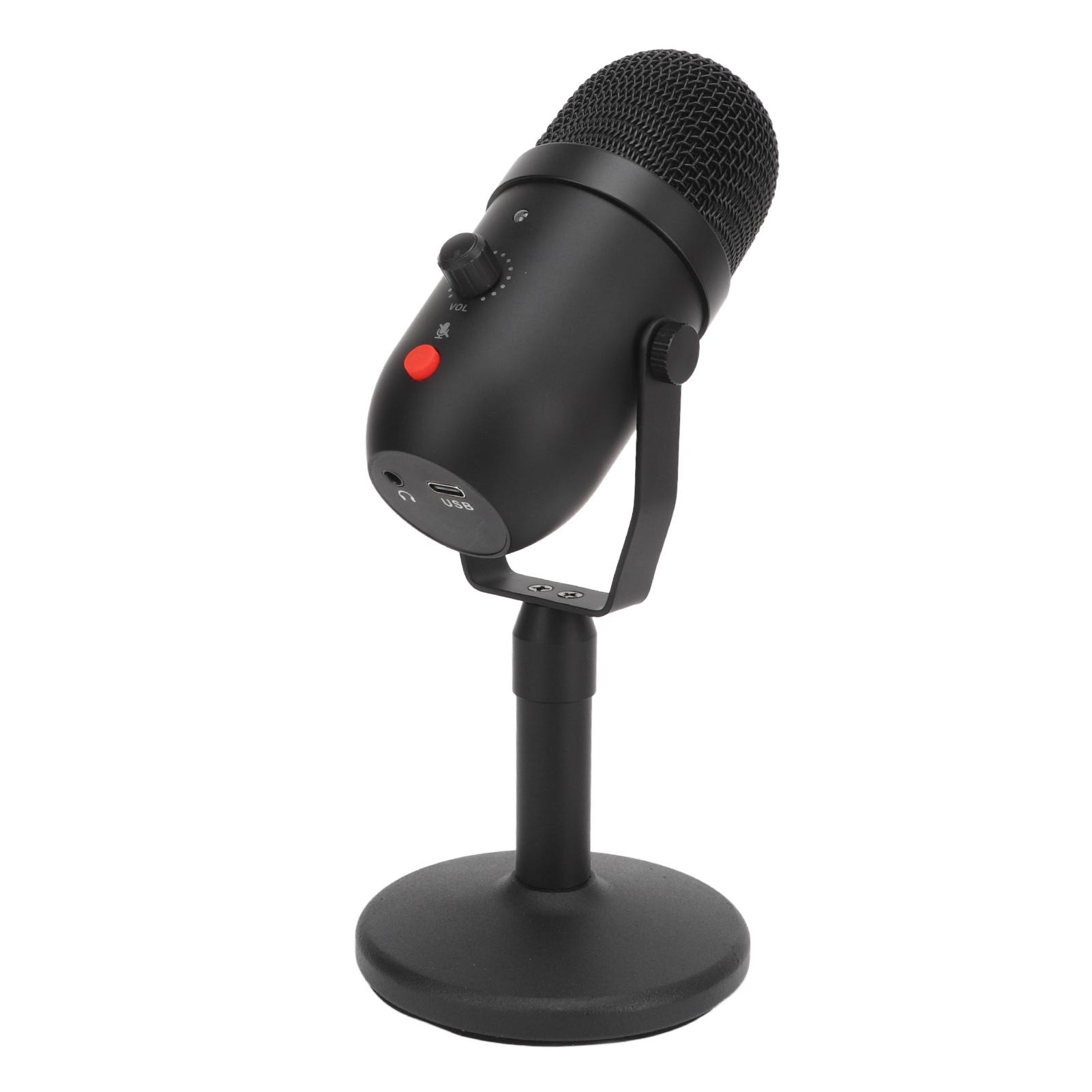 

USB Condenser Microphone Intelligent Noise Reduction Cardioid Condenser Microphone for Gaming Podcasting Recording