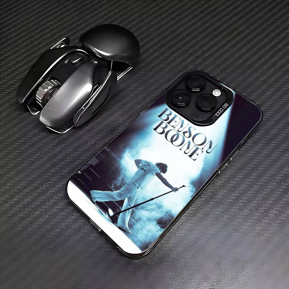 B-Benson Boone Singer Phone Case For iPhone17,16,15,14,13,12,11 Plus,Pro Max Colored Silver Plated Inside Cover