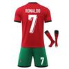 Portugal Ronaldo Kids Sportswear Soccer Jersey Red