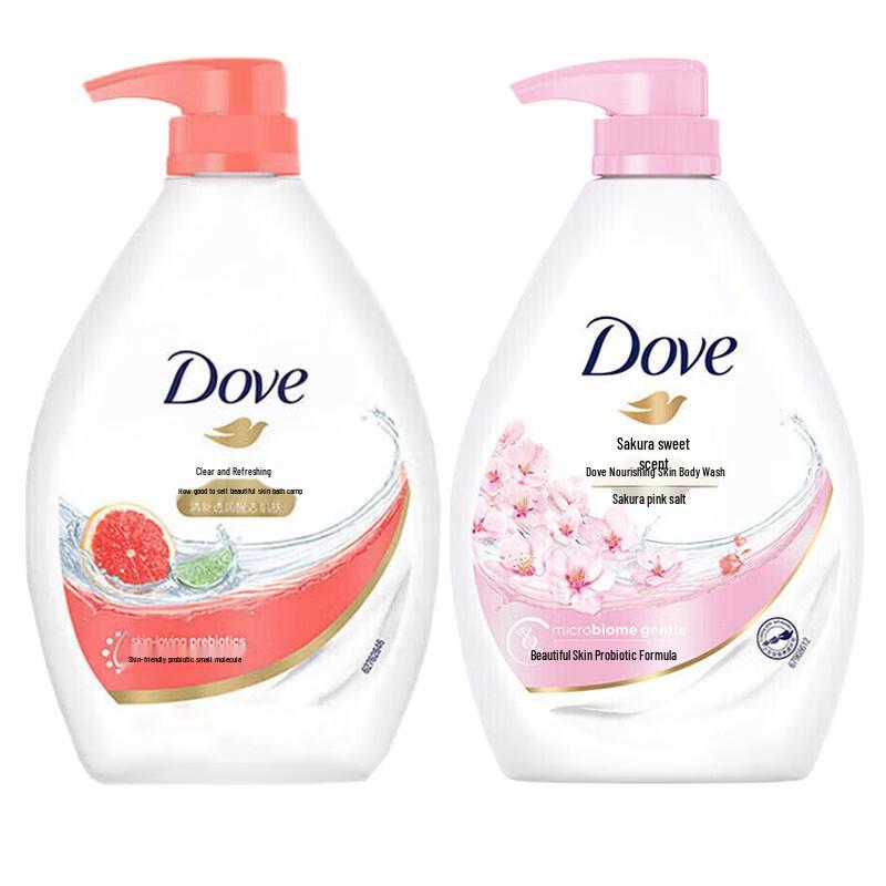 DOVE Body Wash Family Pack (Deep Pure Revitalizing & Cherry Blossom Sweet Scent)