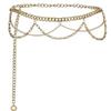 Ladies Waist Metal Chain With Carved Details Elegant Jewelry For Winter Seasons