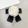 1Pc Pearl Women Rose Flower Casual Party Accessories Mother's Day Gift Botanical Pins Brooches Fabric