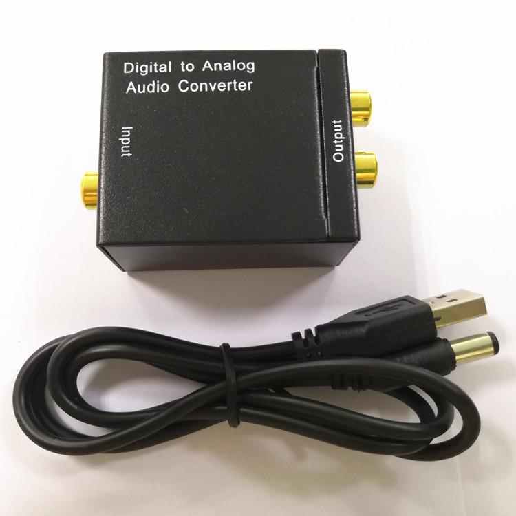 Dual Chip Digital to Analog Audio Converter - Fiber Optic & Coaxial Upgrade Version