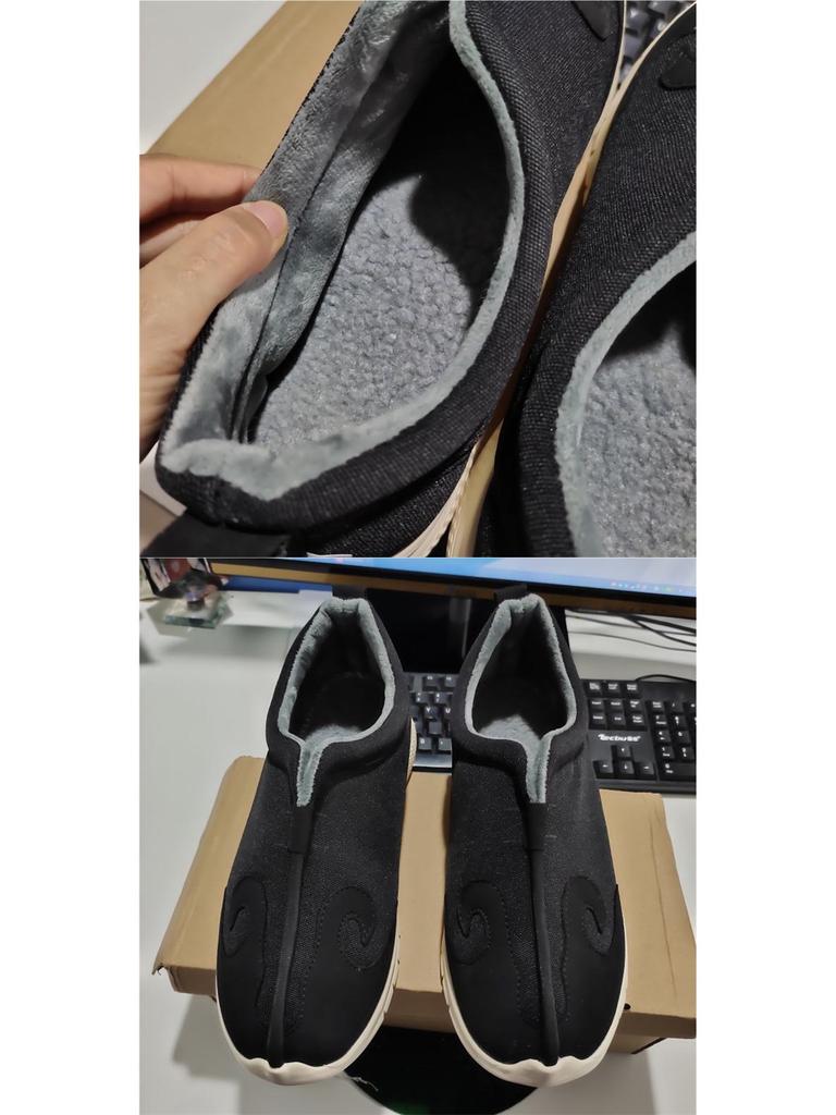 Warm Taoist Cotton Shoes with Cloud Socks - Ten-Direction Winter Sports Practice Footwear