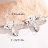 Fashion Metal Large Flowers Irregular Stud Earrings for Women Exaggerated Gold Color Geometric Personality Earrings Zircon Gift