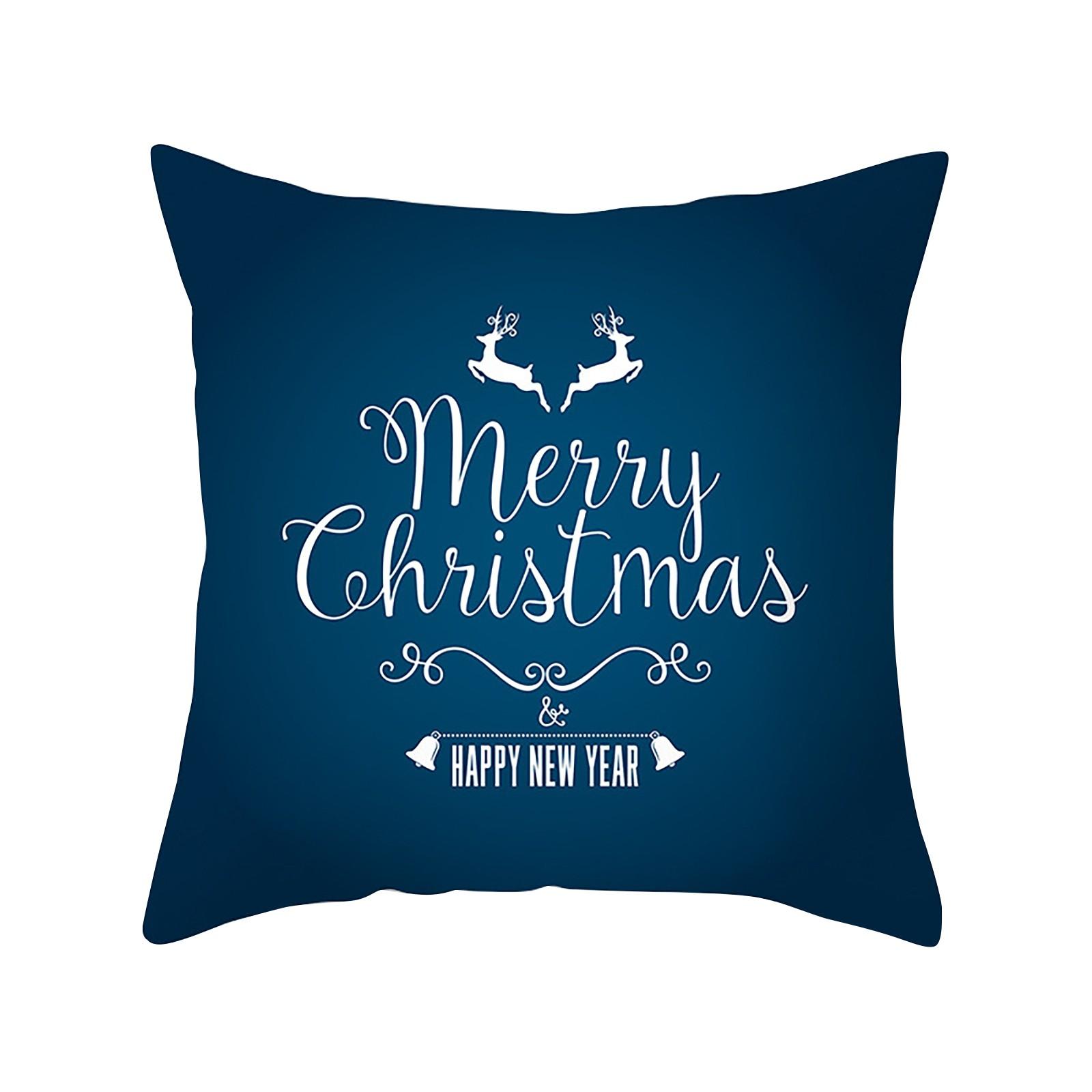 Счастливого Рождества наволочка для подушки 18 X 18 дюймов Зимний праздник наволочка для украшения дивана One Size 559₽
