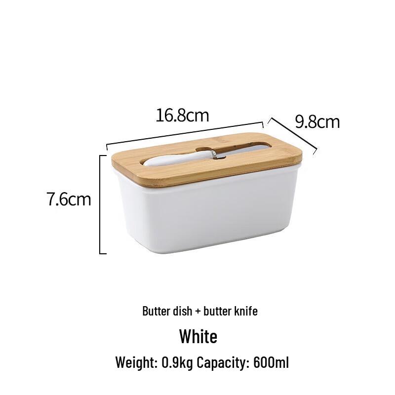 Керамическая масленка YIXI с ножом и крышкой