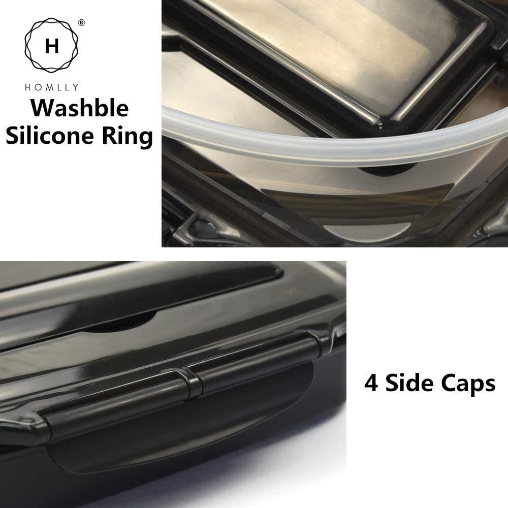 Homlly Compartment Stainless Steel Thermal Bento Lunch Box