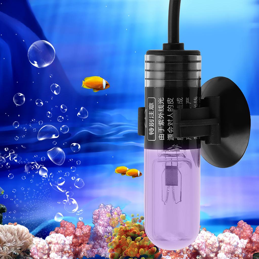3W AUV-03A Fish Tank UV Sterilization Lamp Aquarium Ultraviolet Submersible Water Disinfection