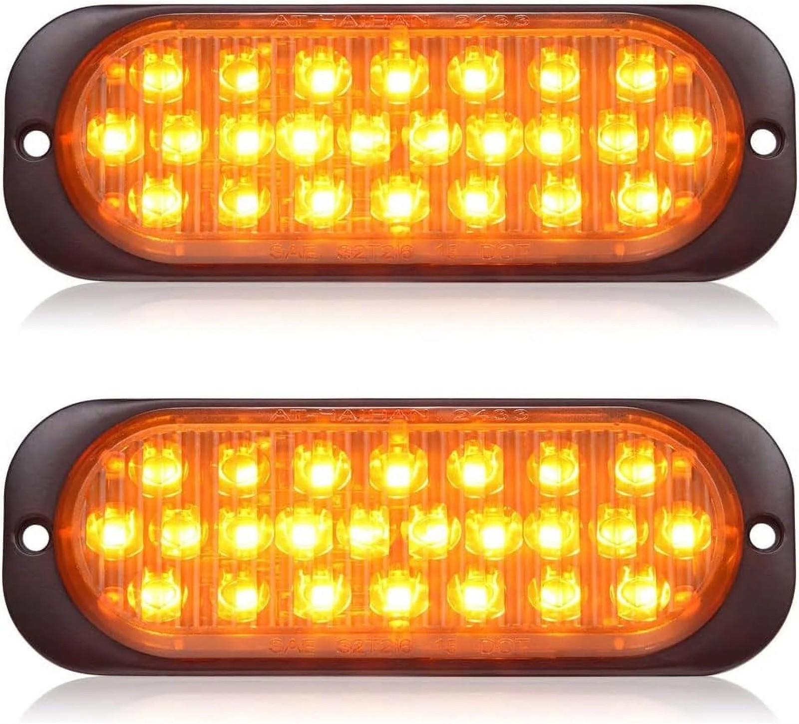 

Упаковка из 2 алюминиевых корпусов, красные светодиодные фонари для прицепа, стоп-сигналы, поворотники, водонепроницаемые, совместимые с DOT, для поверхностного монтажа, для грузовика, тягача, автофургона One Size