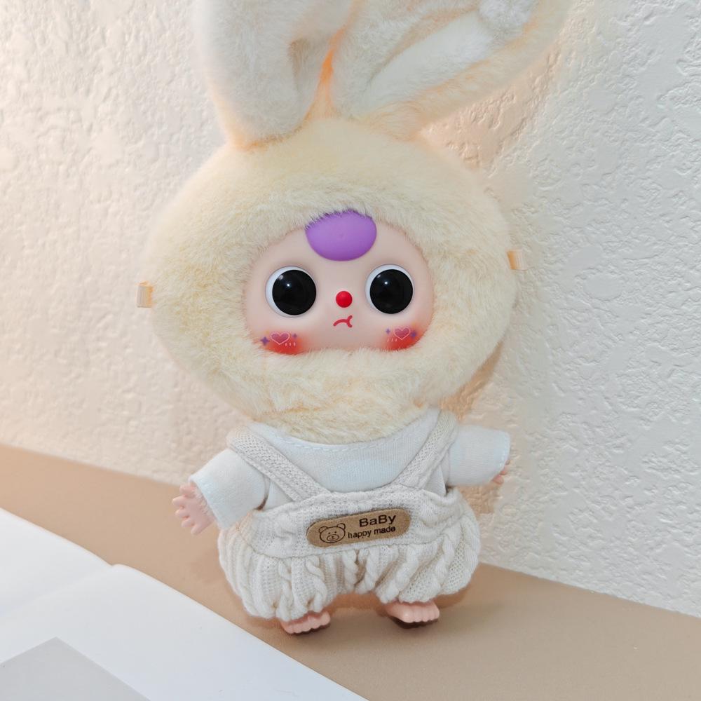 Macaron Little Rabbit Doll Clothes: Cute Pendant, Outfit for 3-Year-Old, Blind Box Edition