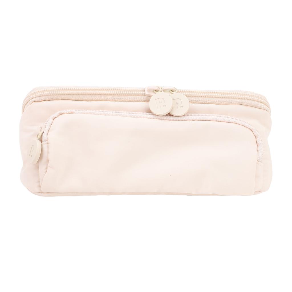 Triangle Pen Bag Memory Fabric Large Capacity 3 Layers Multifunctional Pencil Case Stationery Pouch for School Office