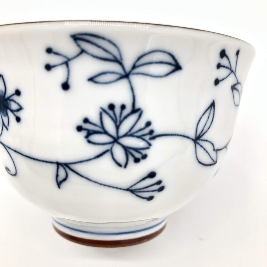 Japanese Ceramic Art, Line Arabesque Design, Set of Teacups with Tea Saucers