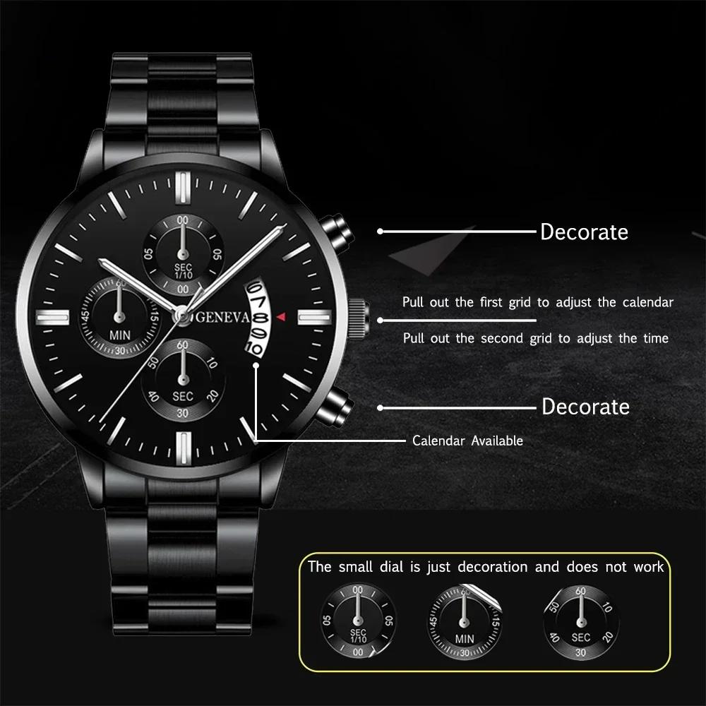 Luxury Fashion Watches Men Stainless Steel Quartz Wrist Watch for Man New Business Casual Watch Relojes Para Hombre