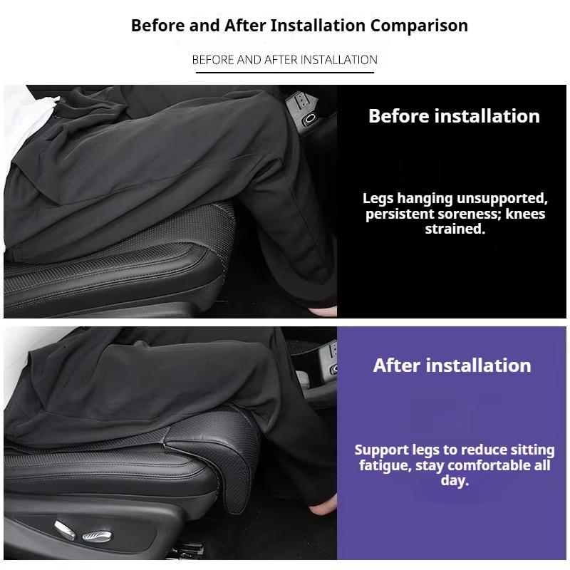 For BYD Sealion 05 06 EV DMI Car Seat Leg Support Extension Auto Seat Extender Leg Cushion Leather Pad Mat Interior Accessories
