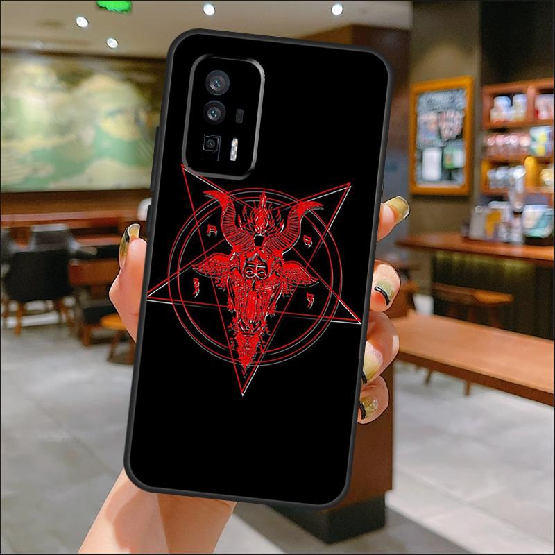 Gothic Satanic Pentagram Case For Xiaomi 15 14 Ultra 13 11T 12T 13T 14T Pro POCO X7 Pro X3 X5 X6 M6 F5 F6 Pro Cover