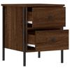 Nightstands (2 Pcs) Brown Oak Effect 40 X 42 X 50 Cm Engineered Wood