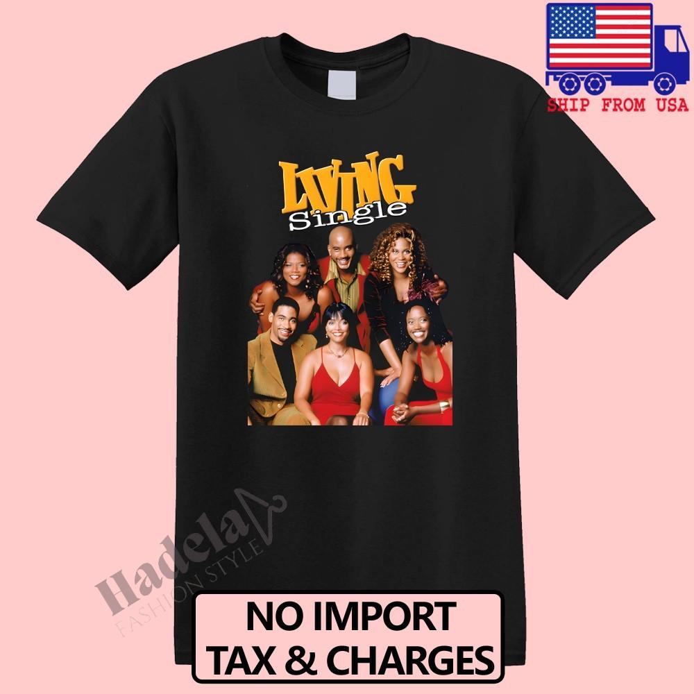 Living Single 90s TV Series Men s Black Size S-5XL S
