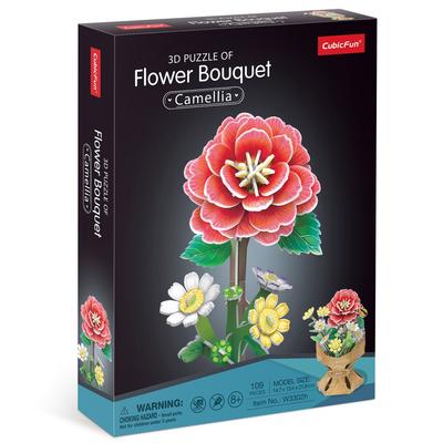 Cubic FUN Camellia Flower Bouquet 3020