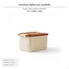 54L Large Plastic Storage Box, Handheld Organizer with Lid Casters, Household for Clothes
