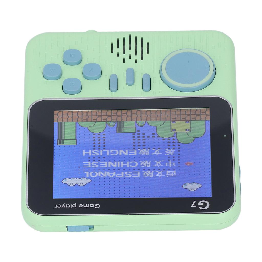 G7 Handheld Game Console Single Player Lightweight Gaming Device with 3.5in Screen Green
