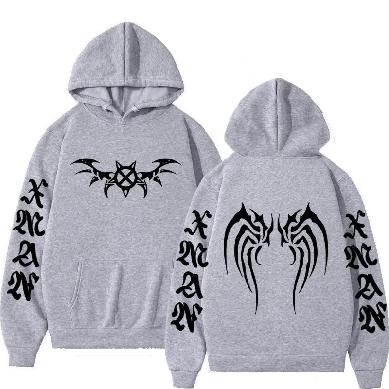 Rapper  Carson X Wing Hoodies Men Women Sweatshirt Print Unisex Hip Hop Style Autumn Winter Fashion Tops Clothes Male
