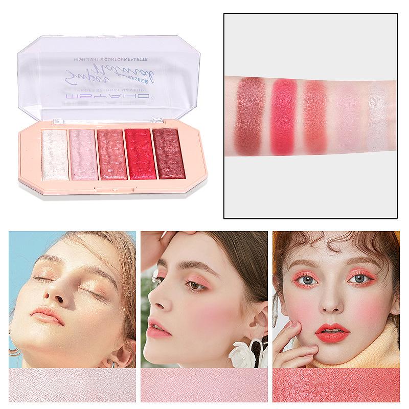 

Палитра теней Sweet Eyes 5 цветов, набор матовых теней Fine Flash, вспышка до конца поляризованного блеска, не снимает макияж, принадлежности для макияжа