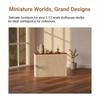 1/12 Scale Dollhouse Miniature Furniture Shelf Cabinet Operator Counter Bar Dollhouse Kitchen Accessory