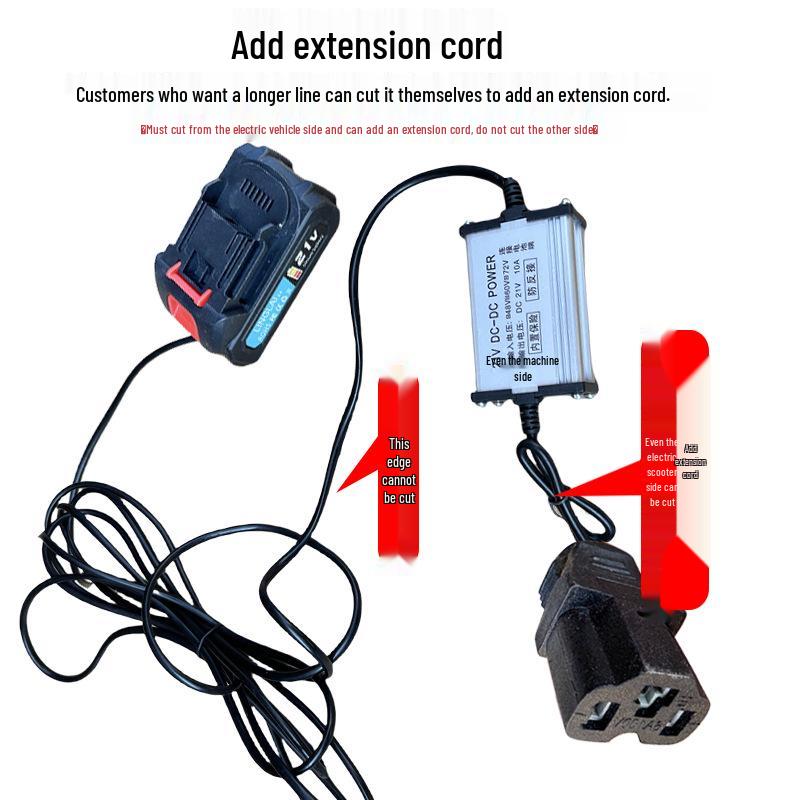 Electric Scooter Battery Conversion Kit: 48V-72V for Drill, Saw, Grinder, Lawn Mower