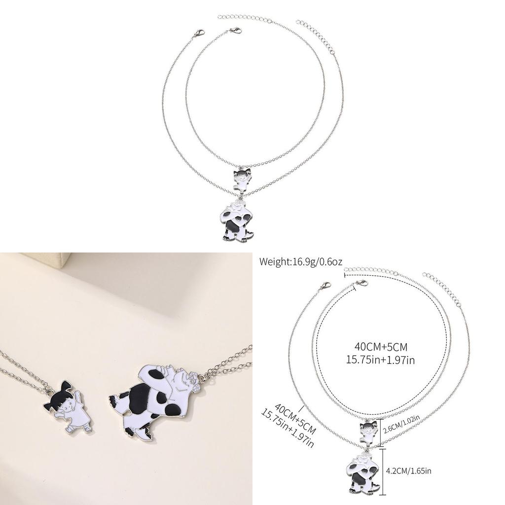 Cow Pendant Necklace For Girls With Zinc Alloy Chain Summer 2025 Jewelry Gift