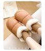 Women's Winter Velvet Bowknot Cotton Slippers with Heel Cover - 2023 Thick Sole, Warm, Girly Style for Outdoor Wear