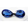 CERTIFIED 20.45 Ct Pair Natural Blue Sapphire Pear Loose Gemstone Earring Size A-1461