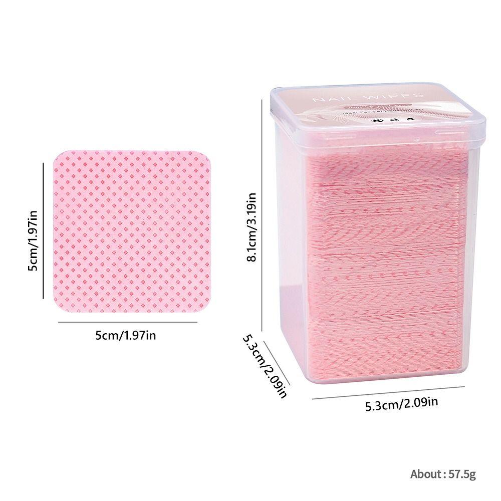 200PCS/Box Multicolor Lash Glue Cleaning Pads Sqaure Nail Wipes  Beauty Treatment