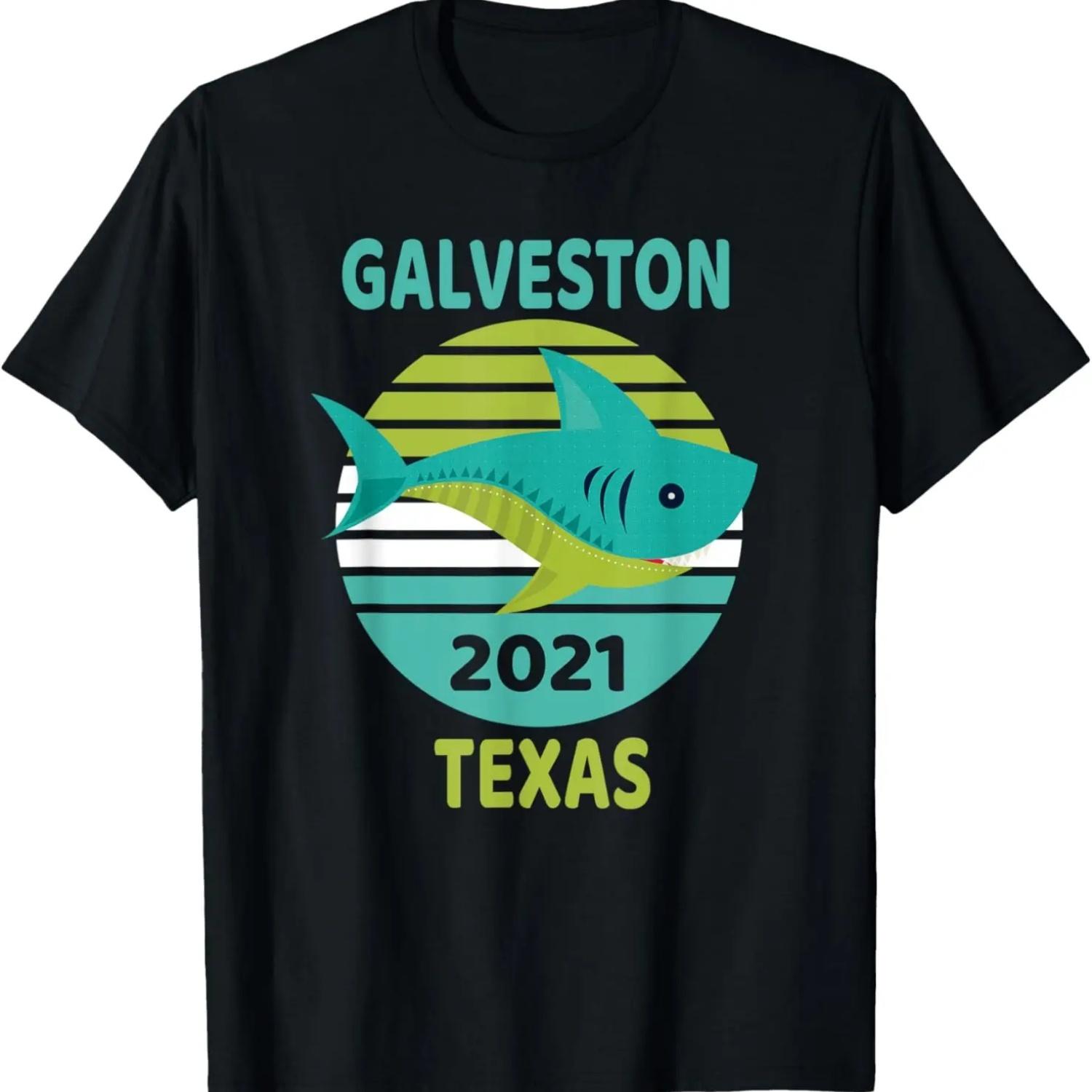 2021 Galveston Texas Shark T-Shirt S