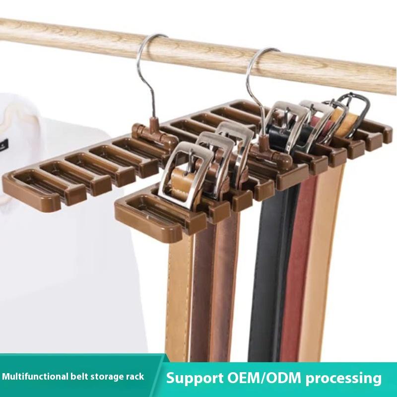 Tie Belt Hanger Wardrobe Belt Rotating Organizer Rack Multifuctional Scarf Hanger Home Closet Storage Holder Accessories