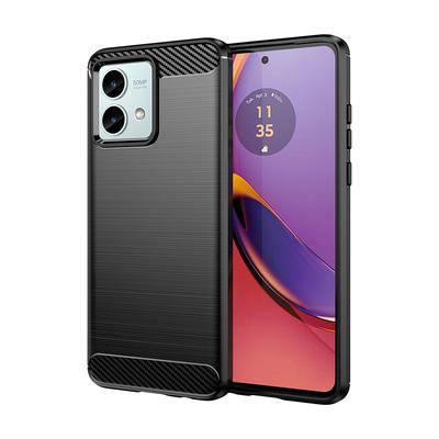 Carbon Fiber Case For Motorola Moto G50 G51 G52 G53 G54 G60 G62 G64 G71 G72 G84 G85 G100 G200 Silicone Shockproof Phone Cover