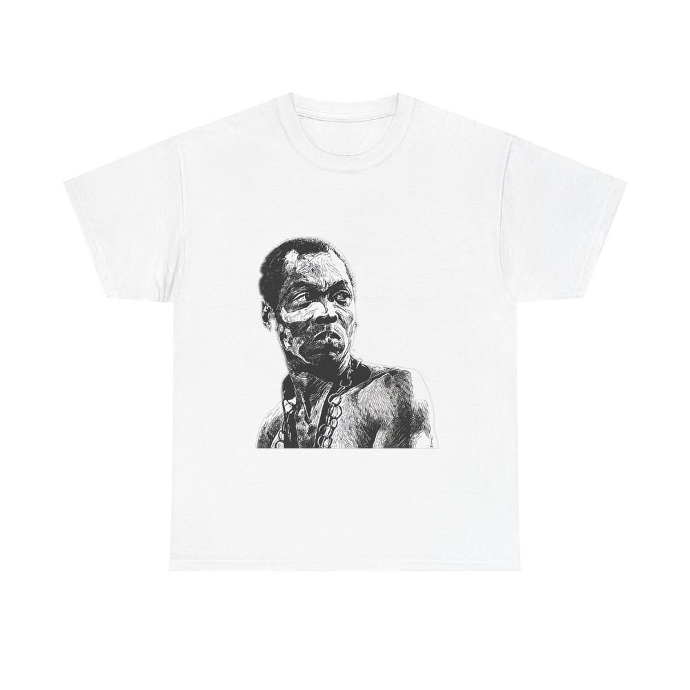 

Fela Kuti Black White Art Graphic Print Unisex Short Sleeve Crew Cotton T-Shirt 2XL