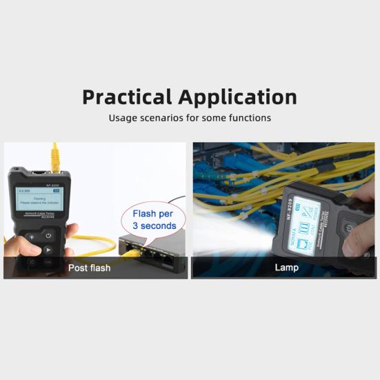 Wire Checker LCD Display Cable Location Technology ABS POE Wire Checker for Tracing Ethernet LAN Wires
