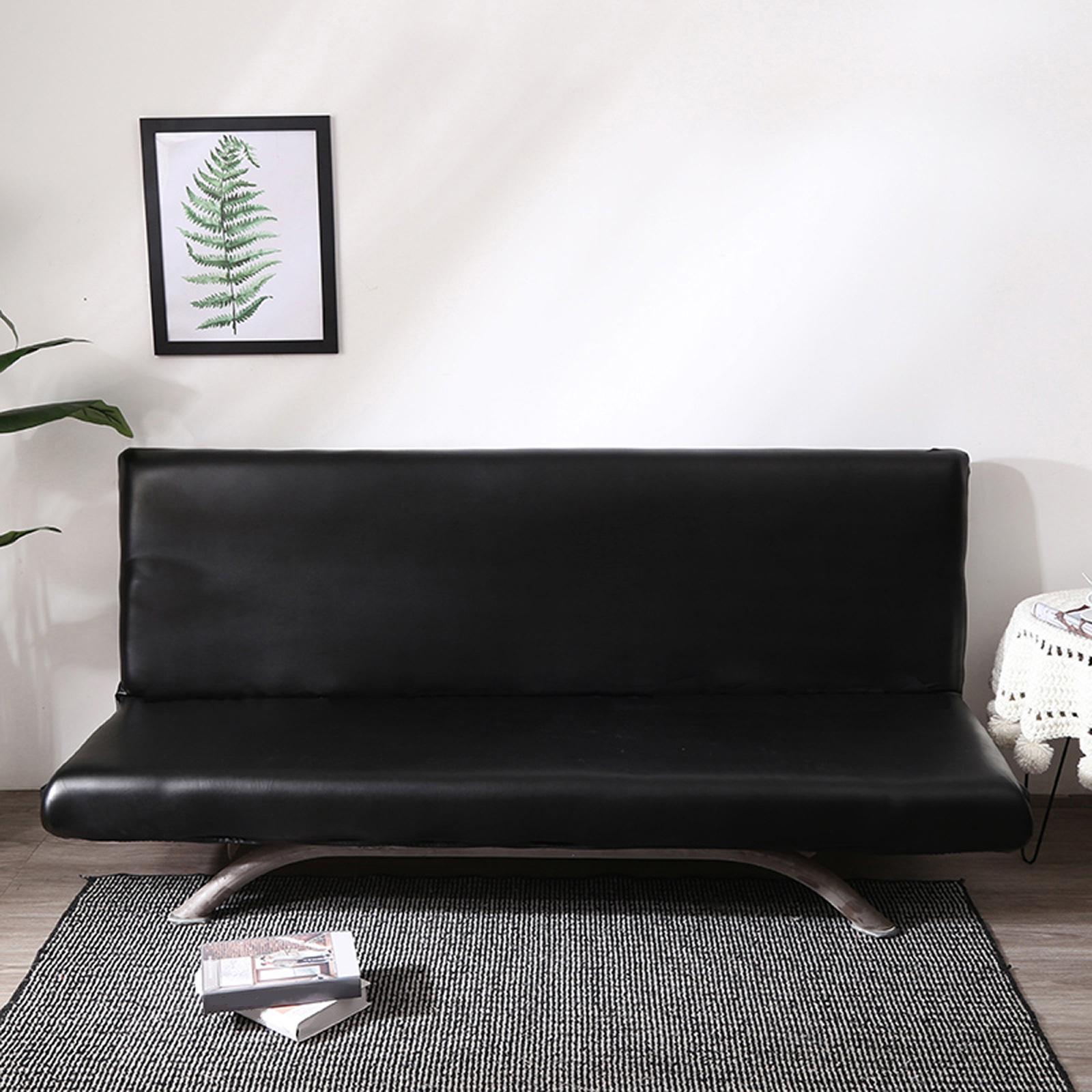 

Эластичный ПУ Чехол на диван без подлокотников, полностью закрывающий 120*90-110 cm чёрный