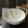 36cm Washbasin with Stone Structure, without Cabinet, without Faucet, White