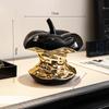Simulated Apple Ceramic Ornaments Creative Electroplated Ceramic Ornaments Home Livingroom Officedesk Display Cabinet Decoration