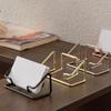 Metal Name Card Stand Rustproof Photo Stand Simple Business Card Holder  Front Desk